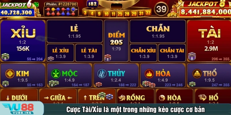 Cược Tài/Xỉu là một trong những kèo cược cơ bản